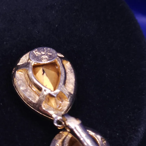 Kenneth Jay Lane Gold and Silver Crystal Earrings - Picture 10 of 14